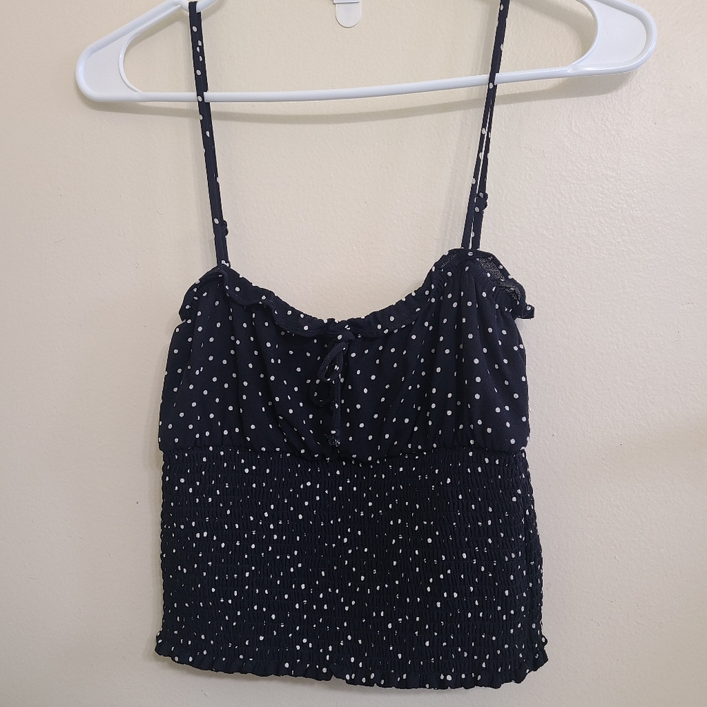 Reformation Carlotta Polka Dot Top